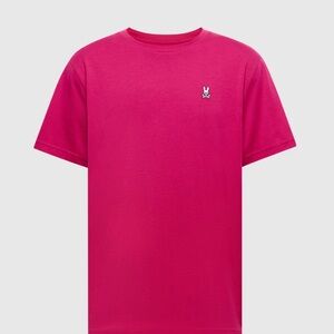 Psycho Bunny Graphic T Shirt Large Hot Pink Neon Short Sleeve Tee